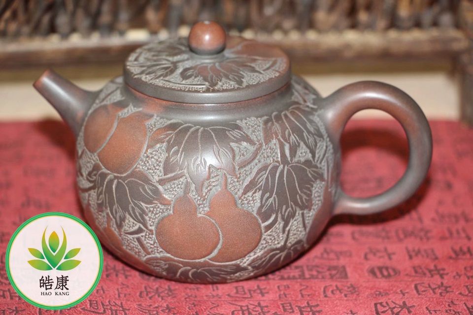 Чайник из циньчжоуской глины *Бутылочная тыква*
